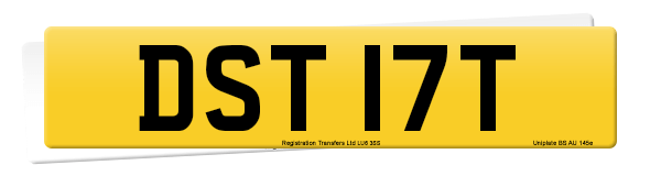 Registration number DST 17T